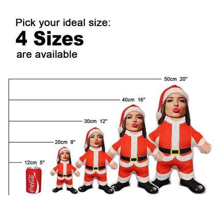 Cuscino Mini-Me Personalizzato Foto Viso e Vestiti