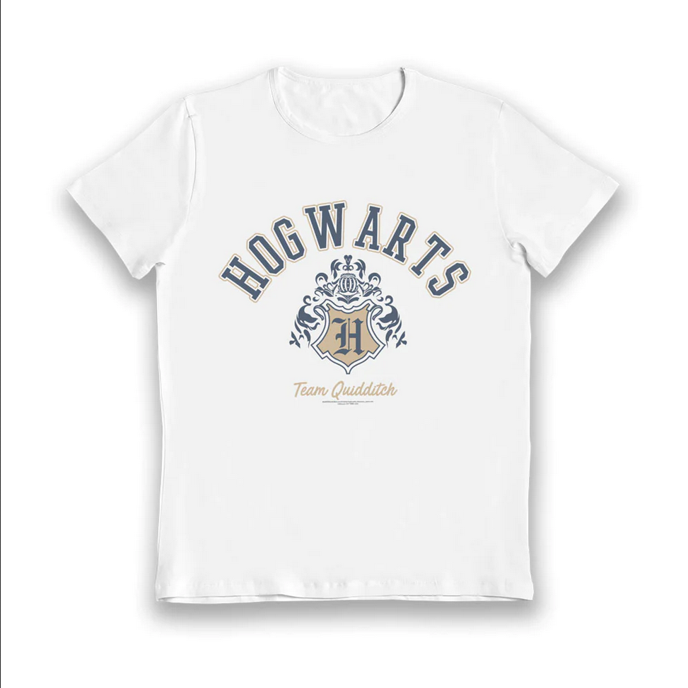 Maglietta Harry Potter Quidditch Bambino 5056438932692 - T-Shirt Ufficiale Hogwarts Cotone 100%