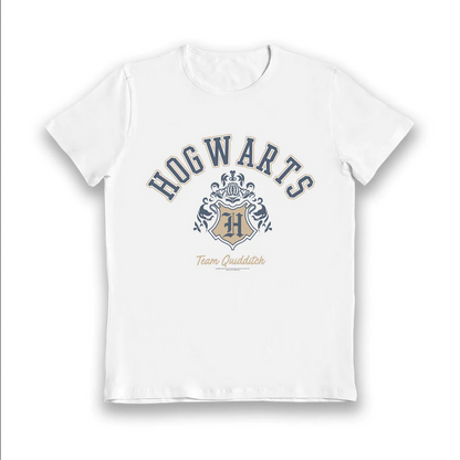 Maglietta Harry Potter Quidditch Bambino 5056438932692 - T-Shirt Ufficiale Hogwarts Cotone 100%