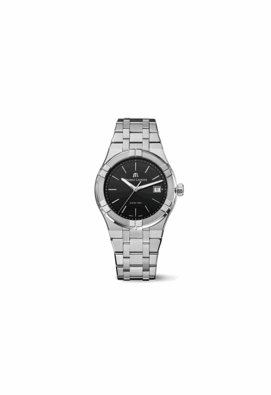 Maurice Lacroix Aikon Quartz Nero 40mm – Quarzo Swiss Made – AI1108-SS002-330-1