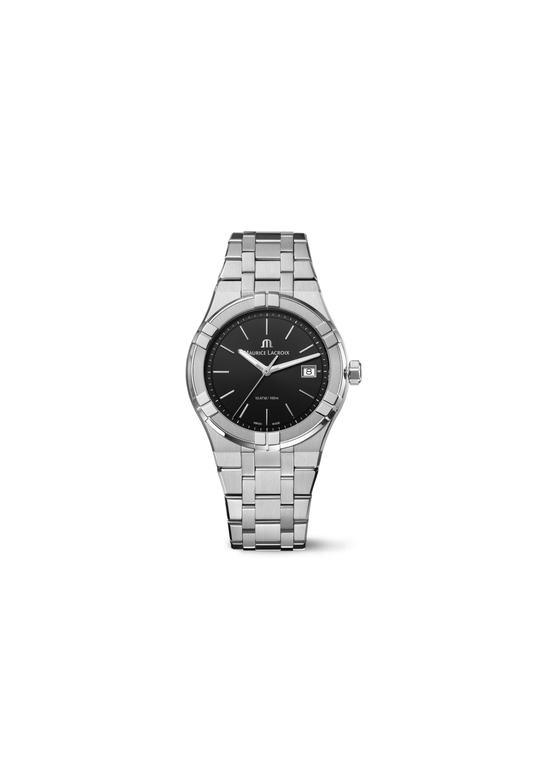 Maurice Lacroix Aikon Quartz Nero 40mm – Quarzo Swiss Made – AI1108-SS002-330-1