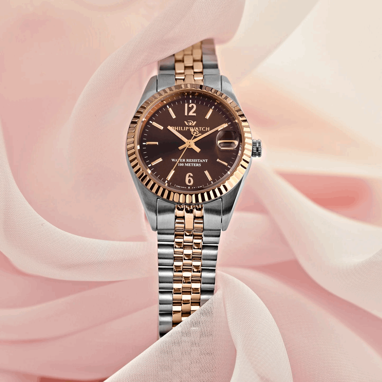 Philip Watch Caribe Donna Marrone – swiss made con data R8253597660