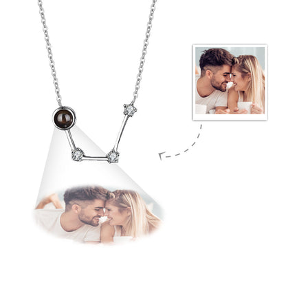 Collana Proiezione Foto con Costellazione Zodiaco Personalizzato