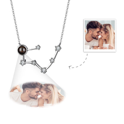 Collana Proiezione Foto con Costellazione Zodiaco Personalizzato
