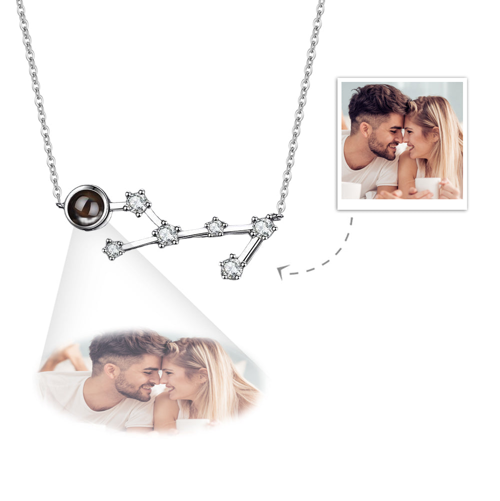 Collana Proiezione Foto con Costellazione Zodiaco Personalizzato