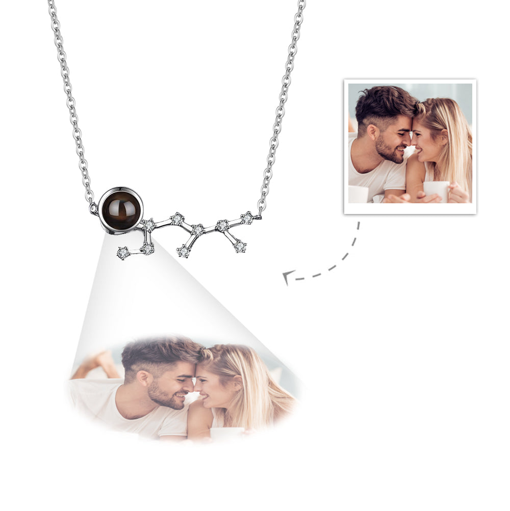 Collana Proiezione Foto con Costellazione Zodiaco Personalizzato