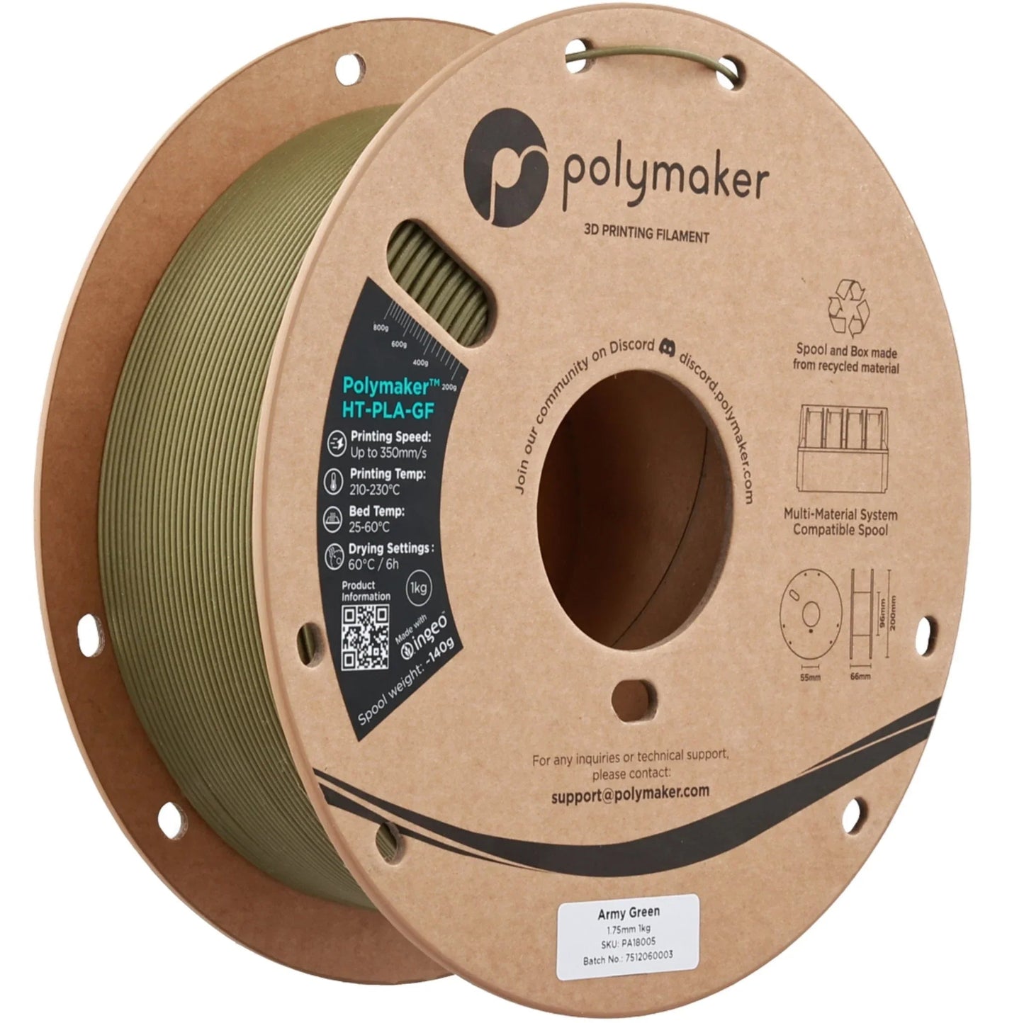 Polymaker HT-PLA-GF 1,75 mm 1 kg 3Digital