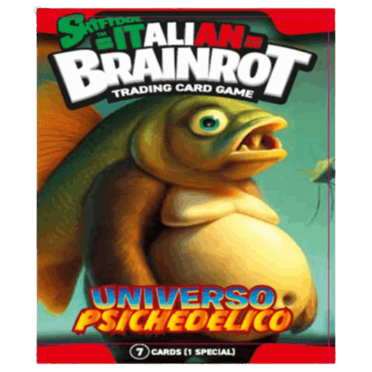 Skifidol -  Italian Brainrot TCG - Box 24 Buste da 7 Carte - Universo Psichedelico