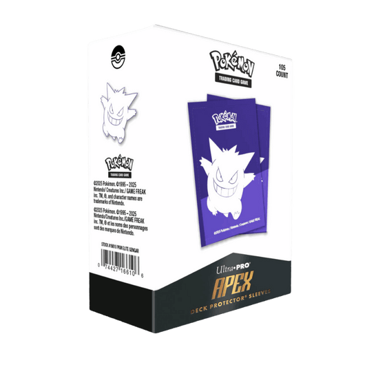 105 APEX Deck Protector Sleeves - Pokémon - Gengar Elite Series - Ultra Pro
