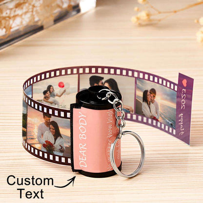 Portachiavi Rullino Fotografico Personalizzato idea regalo papà