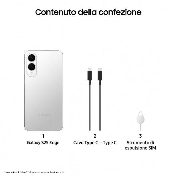 GALAXY S25 EDGE 12GB+512GB TITANIUM SILVER [SM-S937BZSGEUE]