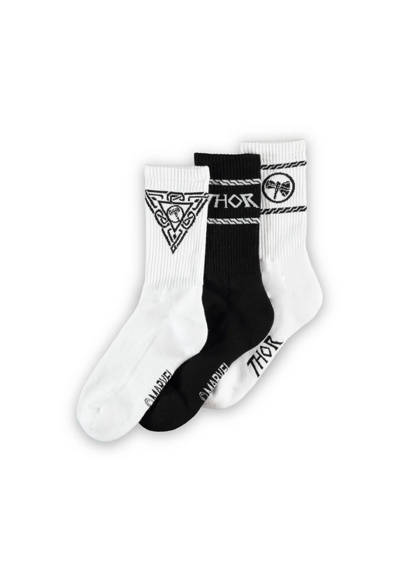 Marvel - Calze Thor Unisex - Confezione da 3 Paia