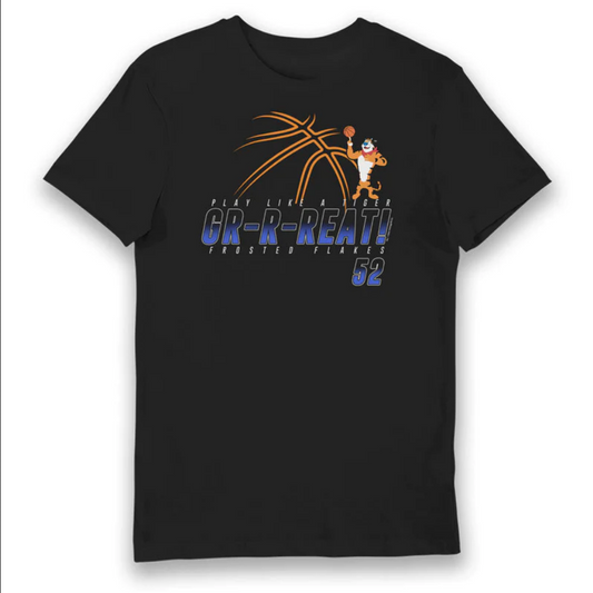Kellogg's Frosties Tony The Tiger Gr-r-reat 52 Maglietta t-shirt per adulti Nera