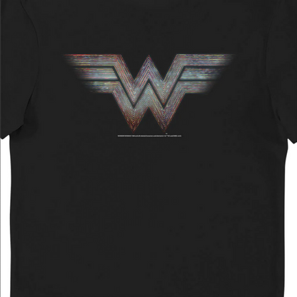 Maglietta T-shirt per adulti Wonder Woman Logo Icon Nera