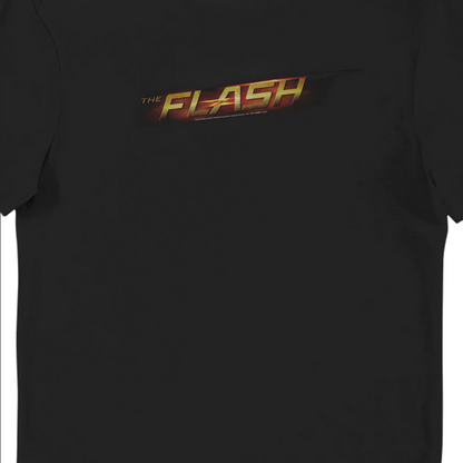 Maglietta T-shirt per adulti con logo Flash della DC Comics Nera
