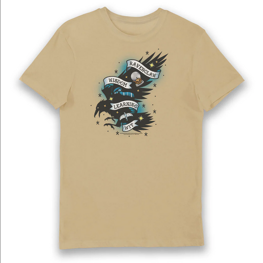 T-Shirt Harry Potter Corvonero Tattoo - Maglietta Adulto Ufficiale Ravenclaw