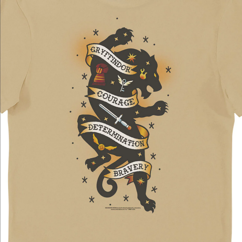 T-Shirt Harry Potter Grifondoro Tattoo - Maglietta Adulto Ufficiale