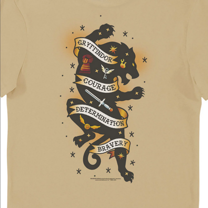 T-Shirt Harry Potter Grifondoro Tattoo - Maglietta Adulto Ufficiale