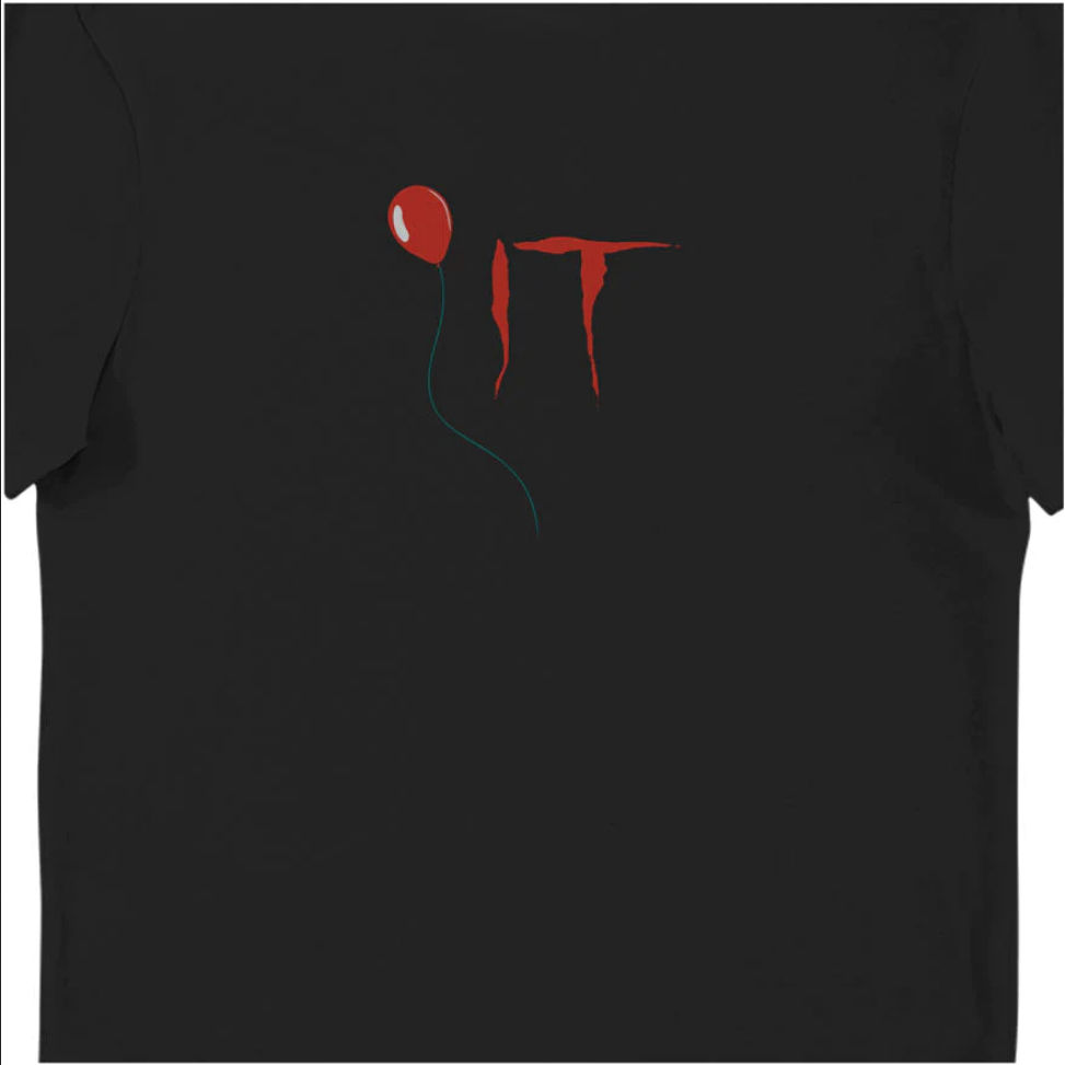 T-Shirt IT Pennywise Georgie Balloon You'll Float Too - Maglietta Nera Adulto