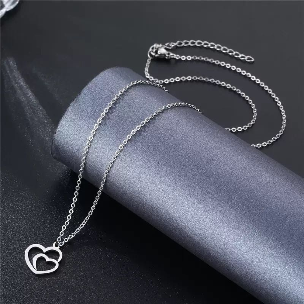 Collana Due Cuori Uniti - Mamma