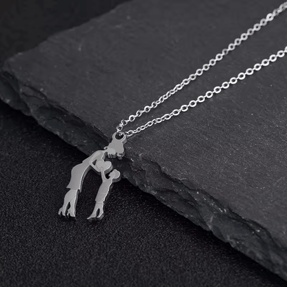 Collana Mamma e Figlio - Acciaio Inox Lucidato di Altissima Qualità