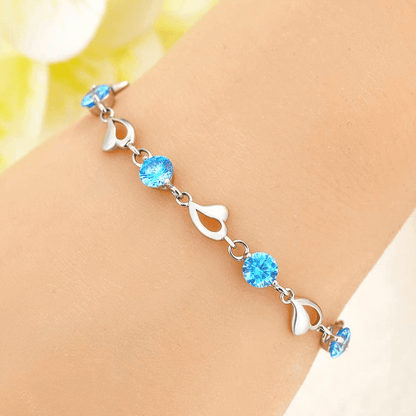 Bracciale Pietre Blu - A mia Moglie San Valentino