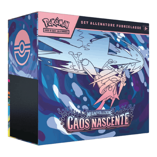 Pokemon ETB Set Allenatore Fuoriclasse Megaevoluzione Caos Nascente (ITA)