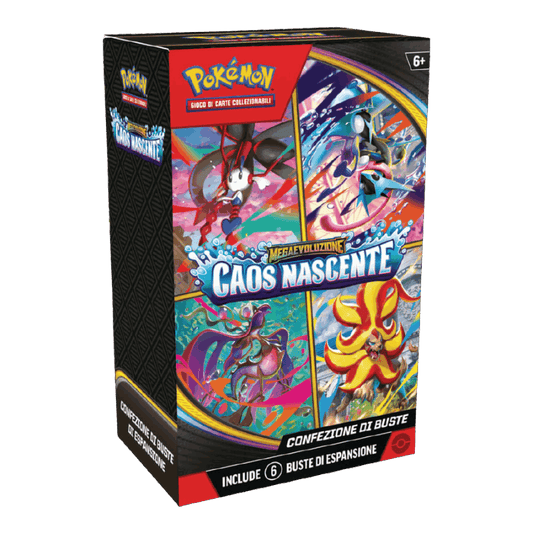 Pokémon Bundle 6 Buste Megaevoluzione Caos Nascente - Ita
