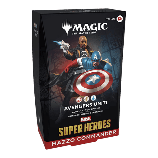 Magic Marvel Super Heroes Avengers Uniti Commander deck Avengers Uniti ITA