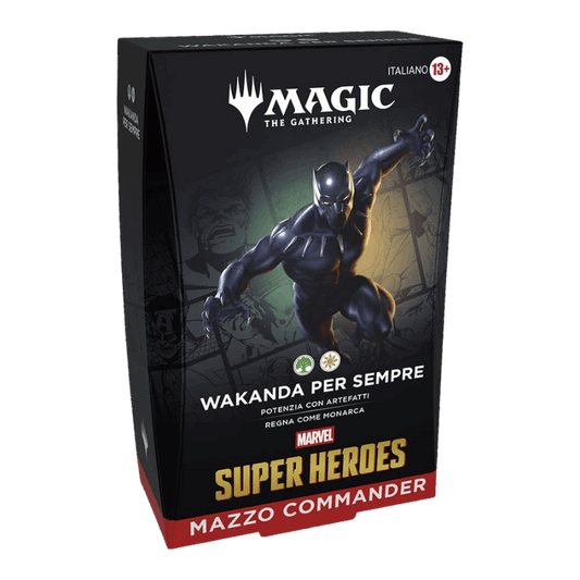 Magic Marvel Super Heroes Commander deck Wakanda per sempre ITA
