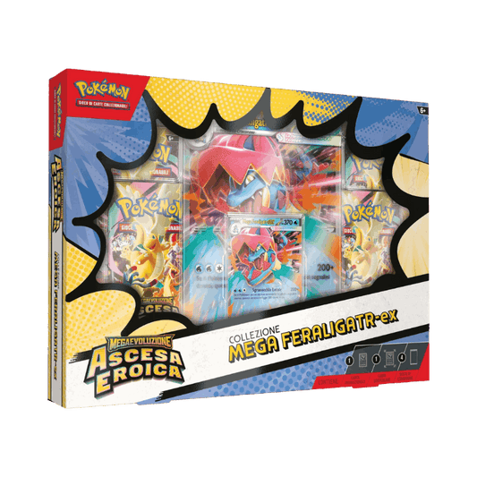 Pokémon Collezione Mega Feraligatr Ex - Ascesa Eroica