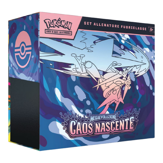 Pokemon ETB Set Allenatore Fuoriclasse Megaevoluzione Caos Nascente (ITA)