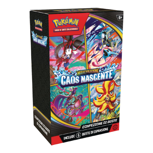 Pokémon Bundle 6 Buste Megaevoluzione Caos Nascente - Ita