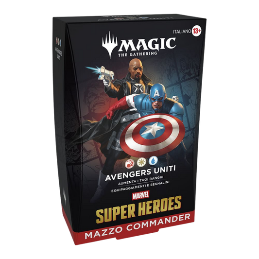 Magic Marvel Super Heroes Avengers Uniti Commander deck Avengers Uniti ITA