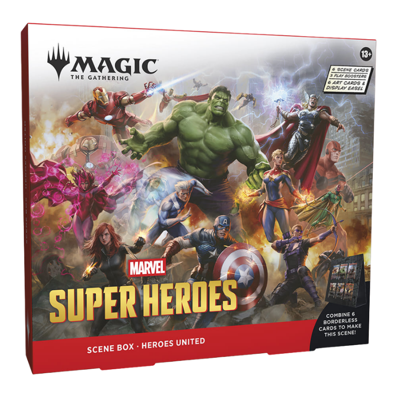 Magic Marvel Super Heroes Scene Box Heroes United