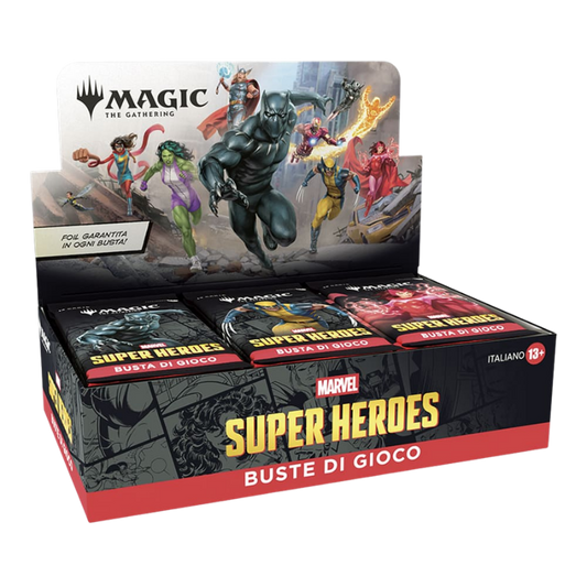 Box Play Booster - Marvel Super Heroes (30 Buste) - Ita
