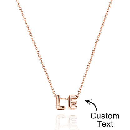 Collana con Nome "Bubble Letters" 3D personalizzato