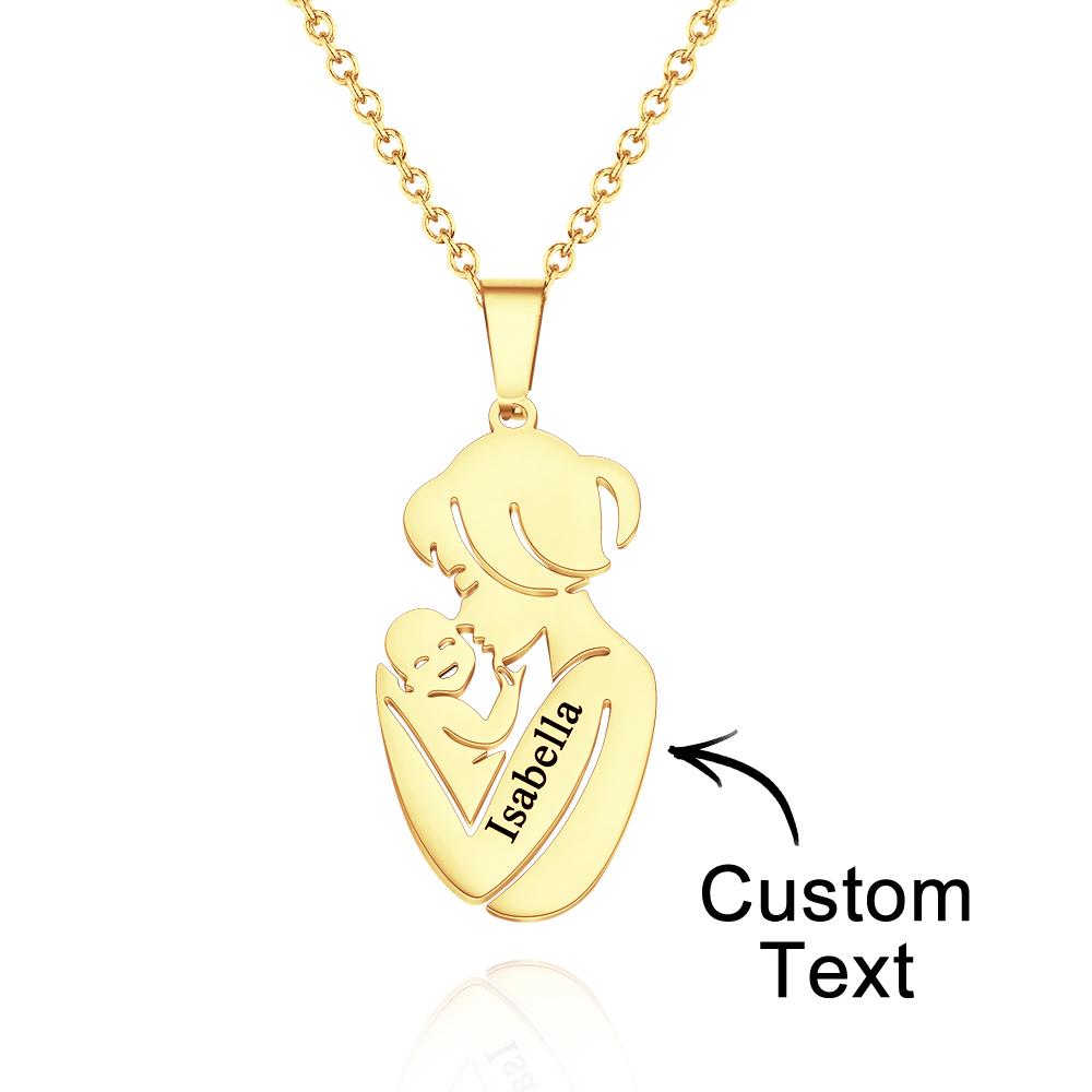 Collana "Abbraccio Materno" Personalizzata – Il Legame Infinito tra Mamma e Bimbo