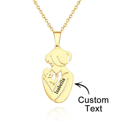 Collana "Abbraccio Materno" Personalizzata – Il Legame Infinito tra Mamma e Bimbo
