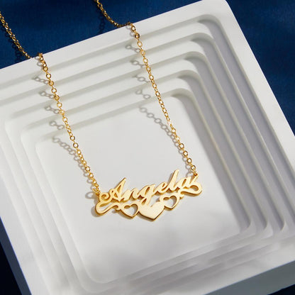 Collana con nome personalizzato a forma di cuore - idea regalo mamma