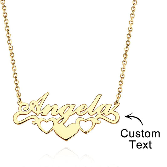Collana con nome personalizzato a forma di cuore - idea regalo mamma