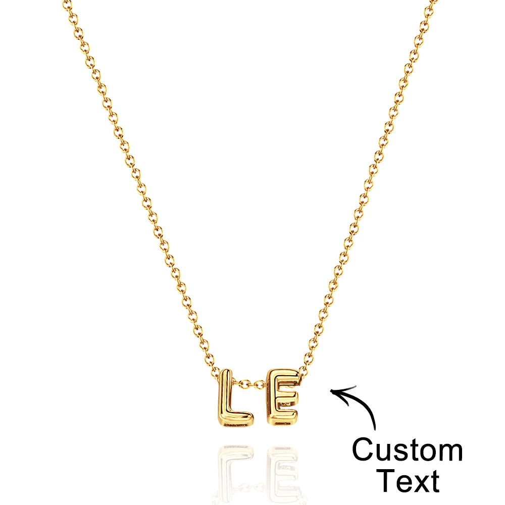 Collana con Nome "Bubble Letters" 3D personalizzato