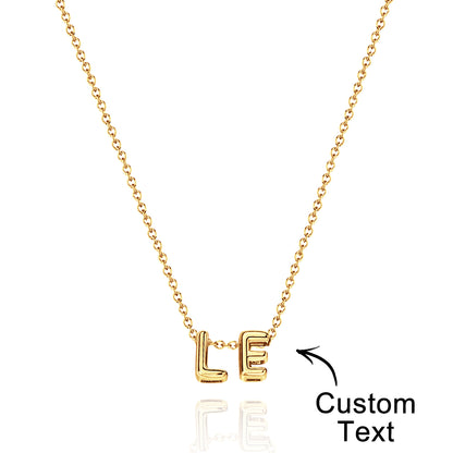 Collana con Nome "Bubble Letters" 3D personalizzato