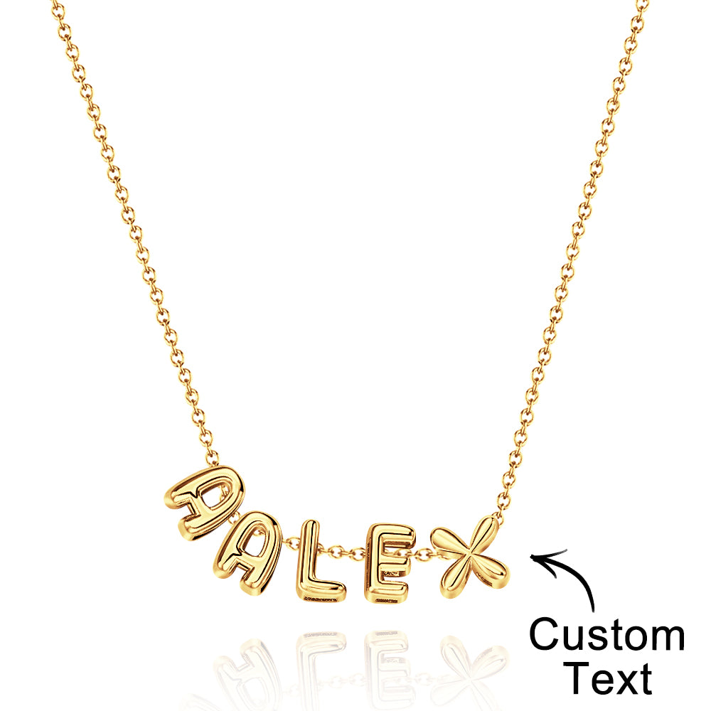 Collana con Nome "Bubble Letters" 3D personalizzato