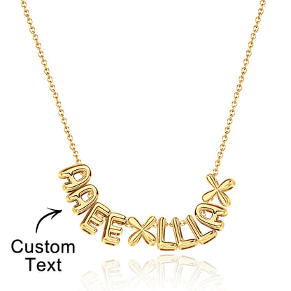Collana con Nome "Bubble Letters" 3D personalizzato