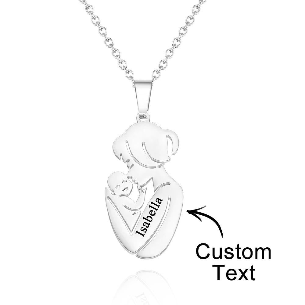 Collana "Abbraccio Materno" Personalizzata – Il Legame Infinito tra Mamma e Bimbo
