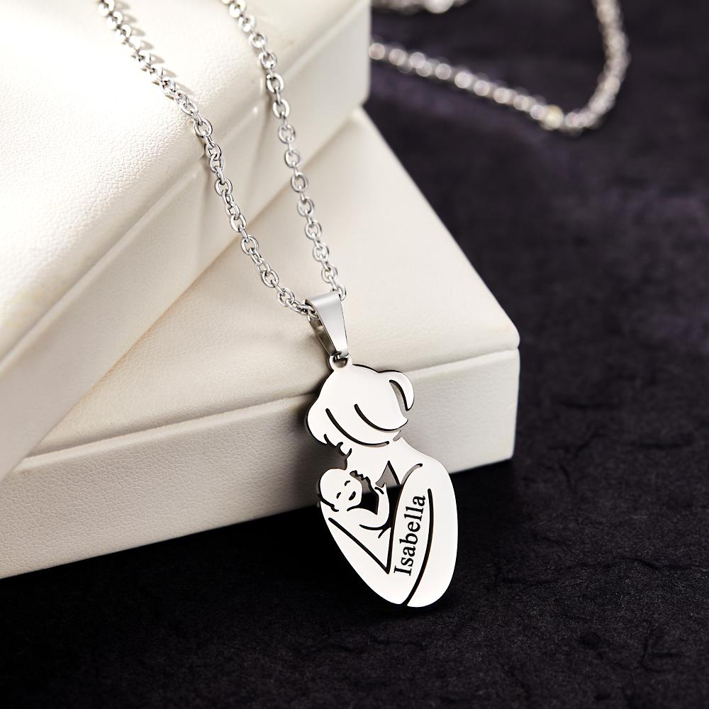 Collana "Abbraccio Materno" Personalizzata – Il Legame Infinito tra Mamma e Bimbo