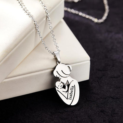 Collana "Abbraccio Materno" Personalizzata – Il Legame Infinito tra Mamma e Bimbo