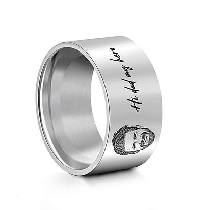 Anello da Uomo Personalizzato con Foto e Incisione - Regalo Festa del Papà
