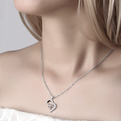 Set Regalo "Essenza Eterna" Rosa Stabilizzata e Collana con Proiezione Fotografica - idea regalo mamma